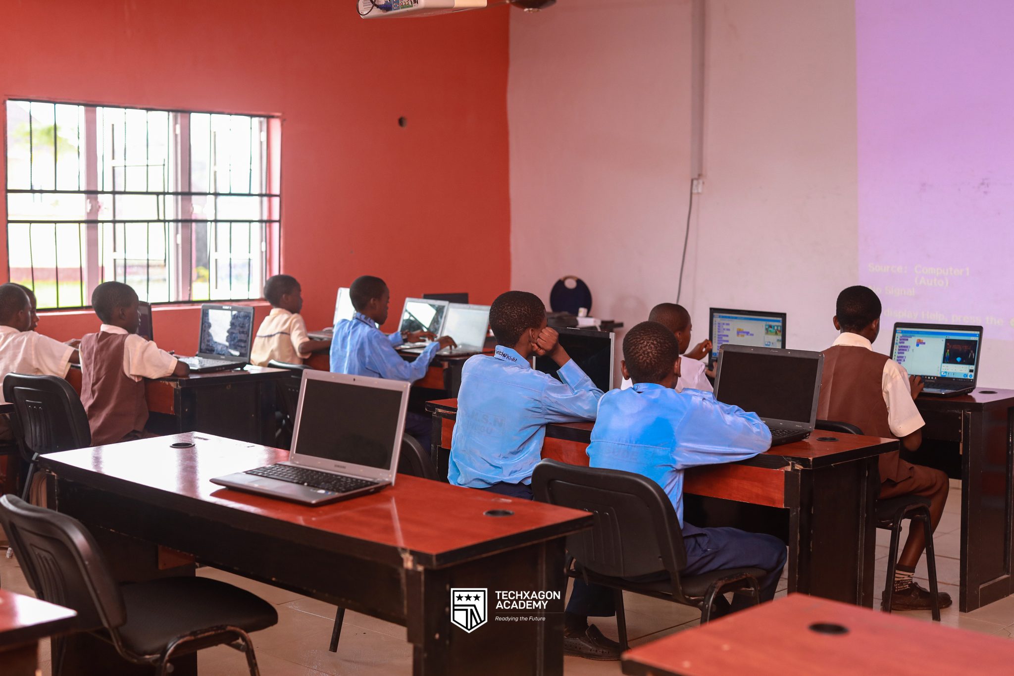 Students learning on Techxagon Academy's platform